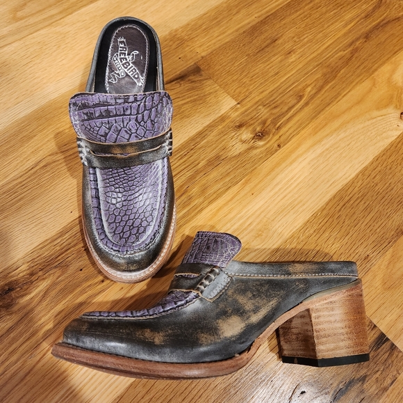 freebird Shoes - Freebird Collins Purple Mules